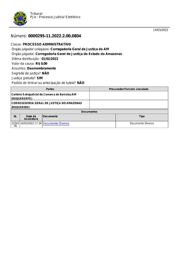 Provimento nº 417/2022 (Dispõe sobre a alteração do Provimento nº. 278/2016, alterado pelos Provimentos nºs 371/2020 e 405/2021, da Corregedoria-Geral de Justiça do Estado do Amazonas e dá outras providências.)