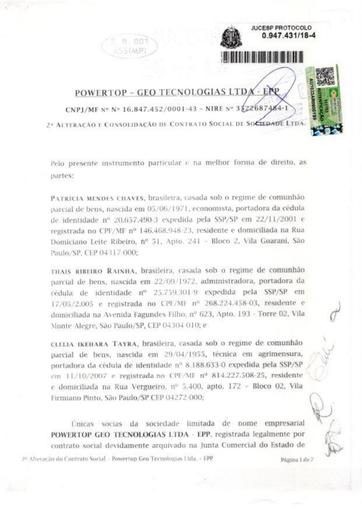 PREGÃO ELETRÔNICO Nº 023/2026 - DOCUMENTAÇÃO - POWERTOP - GEO TECNOLOGIAS LTDA - ITEM 1