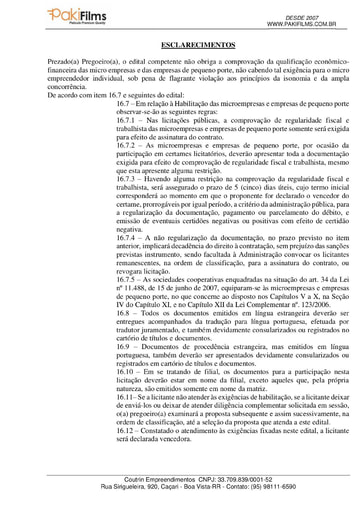 PREGÃO ELETRÔNICO Nº 021/2021 - DOCUMENTOS ENVIADOS EM DILIGÊNCIA - TONNY ERIC