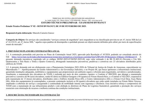 PREGÃO ELETRÔNICO Nº 009/2025 - ESTUDO TÉCNICO PRELIMINAR