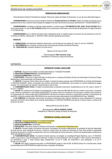 EXTRATO N° 112.2023 (PUBLICAÇÃO) - CONTRATO ADMINISTRATIVO N° 013/2023 - FUNJEAM x ELC ENGENHARIA LTDA