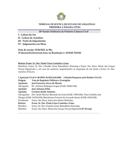 PAUTA DE JULGAMENTO DE 21. 06 .2021 CORRETA pdf