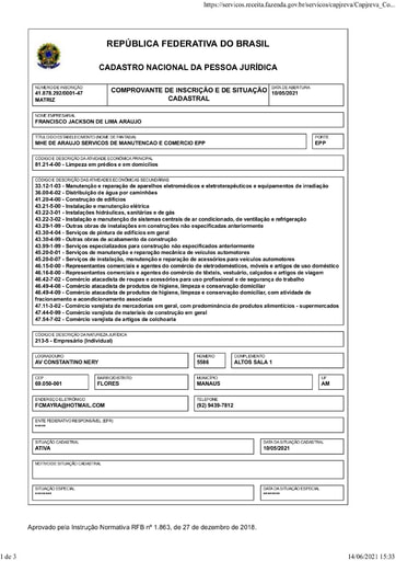 PREGÃO ELETRÔNICO Nº 027/2021 - DOCS. RETIRADOS SICAF E SITES - FRANCISCO JACKSON