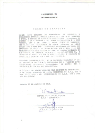 PREGÃO ELETRÔNICO Nº 49/2021 - DOCUMENTAÇÃO ENVIADA PELA LICITANTE - S DE O PEDROSA - ITEM 4