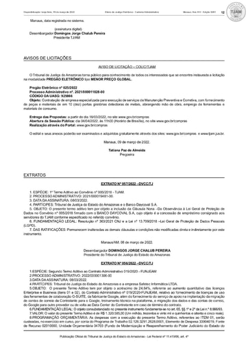 PREGÃO ELETRÔNICO Nº 025/2022 - AVISO DE LICITAÇÃO - DJE