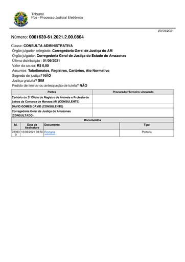 Portaria nº 152/2021-CGJ/AM (AUTORIZA a flexibilização do horário de atendimento dos cartórios extrajudiciais)