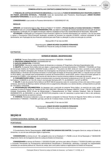 1ª APOSTILA - (PUBLICAÇÃO) - CT Nº 054.2024 - FUNJEAM x MÓDULO ENGENHARIA LTDA.pdf