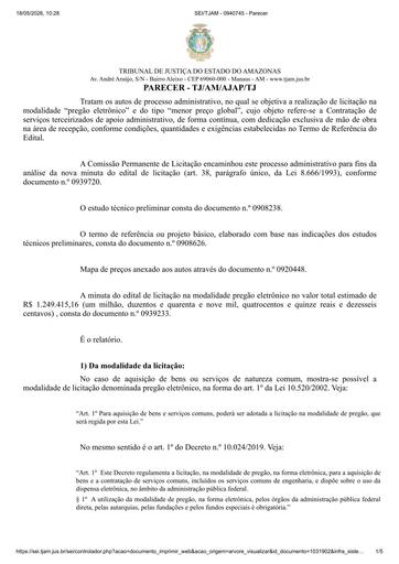 PREGÃO ELETRÔNICO Nº 011/2023 - PARECER E DECISÃO