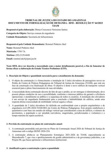 DOCUMENTO DE FORMALIZAÇÃO DE DEMANDA - DFD - CT Nº 025.2026 - FUNJEAM X ELEVADORES ATLAS SCHINDLER LTDA.pdf
