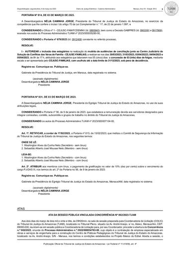 CONCORRÊNCIA Nº 002/2023 - ATA DE ABERTURA (DJE)