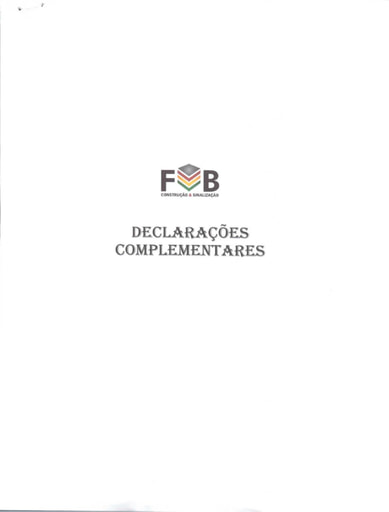 TOMADA DE PREÇOS Nº 002/2021 - DECLARAÇÕES - FVB