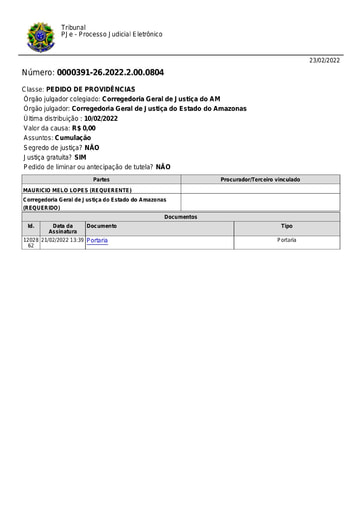 Portaria nº 45/2022-CGJ/AM (DESIGNA a  Sra. Anabel Sampaio Nunes para responder interinamente pela Serventia do Cartório Extrajudicial da Comarca de Santa Isabel do Rio Negro/AM, até ulterior deliberação ou provimento da vaga por meio de concurso público)