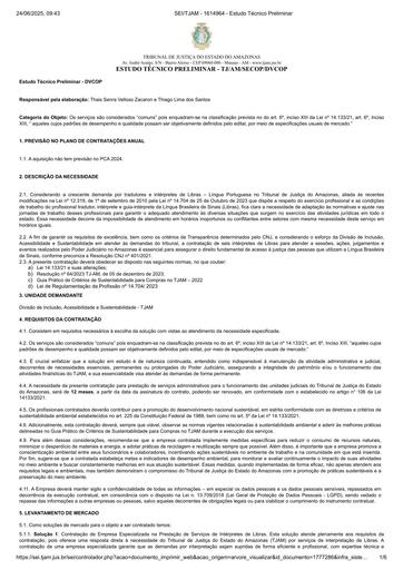 PREGÃO ELETRÔNICO Nº 011/2025 - ESTUDO TÉCNICO PRELIMINAR