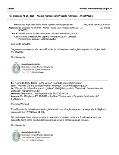 PREGÃO ELETRÔNICO Nº 029/2020 - DILIGÊNCIA CPL À DIVISÃO DE INFRAESTRUTURA E LOGÍSTICA - PROPOSTA RETIFICADA - A. F. SERVIÇOS