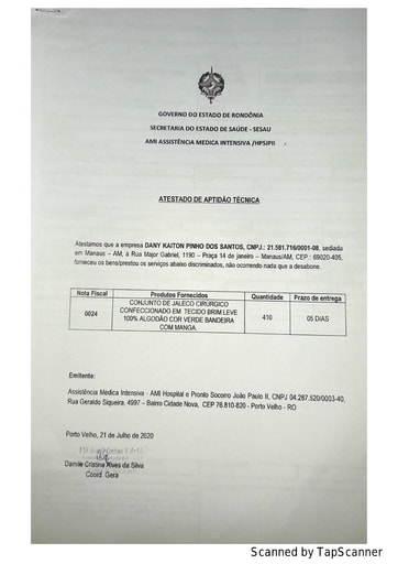 PREGÃO ELETRÔNICO Nº 002/2021 - HABILITAÇÃO - DOCUMENTOS COMPLEMENTARES - ITEM 7 - DANY KAITON