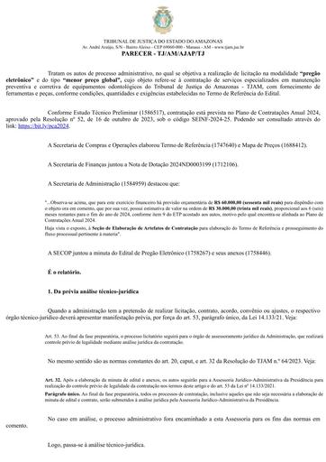 PREGÃO ELETRÔNICO Nº 049/2024 - PARECER E DECISÃO