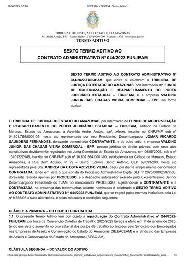 6º Termo Aditivo - CT Nº 044.2022- FUNJEAM X VALDINO JUNIOR DAS CHAGAS VIEIRA COMERCIAL - EPP.pdf