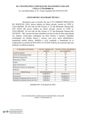 PREGÃO ELETRÔNICO Nº 020/2026 - DOCUMENTAÇÃO - PARTE 2 - G V SERVICOS DE CONSTRUCAO E CONSERVACAO LTDA - LOTE 1