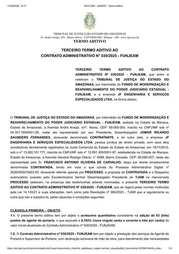 3º TERMO ADITIVO - CT Nº 030.2025 - FUNJEAM x JF ENGENHARIA E SERVIÇOS ESPECIALIZADOS LTDA.pdf