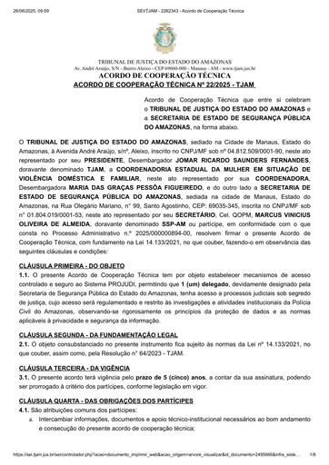 ACORDO DE COOPERAÇÃO TÉCNICA N° 22.2025 - TJAM x SECRETARIA DE ESTADO DE SEGURANÇA PÚBLICA DO AMAZONAS.pdf