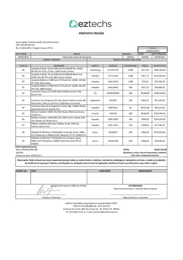 PREGÃO ELETRÔNICO Nº 014/2021 – PROPOSTA RETIFICADA - GRUPO 4 - EZ TECHS