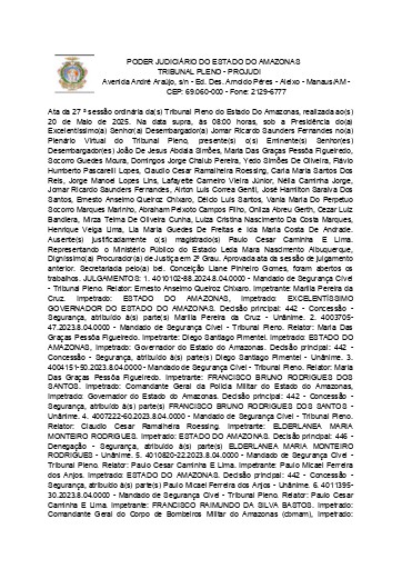 Ata da Sessão Virtual de 20.05.2025