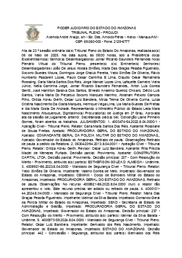 Ata da Sessão Virtual de 06.05.2025