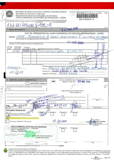 PREGÃO ELETRÔNICO Nº 57/2021 - HABILITAÇÃO - DOC. COMPLEMENTAR - AGR
