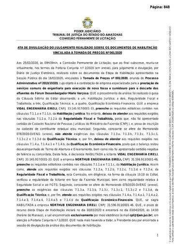 TOMADA DE PREÇOS Nº 001/2020 - ATA DA SESSÃO 26/03/2020