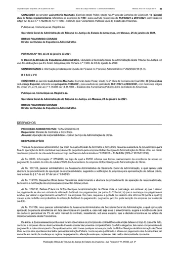 GRIFON SERVIÇOS DE ADMINISTRAÇÃO DE OBRAS EIRELI - 5ª PENALIDADE