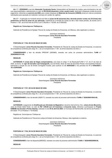 PORTARIA Nº 1639.2026 (PUBLICAÇÃO) - ALTERAÇÃO DE FISCAIS - CTL Nº 003.2025 - FUNJEAM x JANDRESSON MENDES MIRANDA.pdf