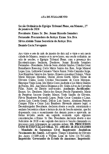 Ata da Sessão de 27.01.2026