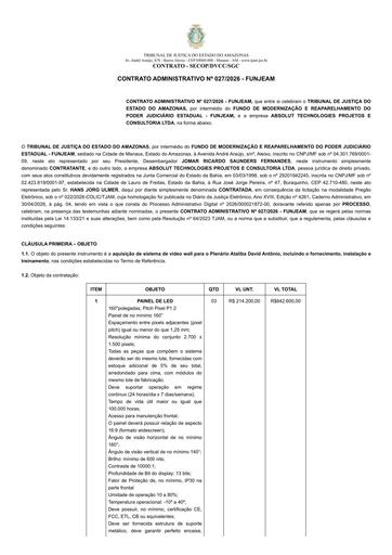 CONTRATO ADMINISTRATIVO Nº 027/2026 - FUNJEAM X ABSOLUT TECHNOLOGIES PROJETOS E CONSULTORIA LTDA