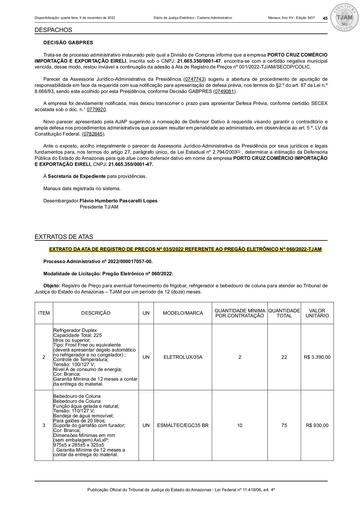 PREGÃO ELETRÔNICO 60/2022 - EXTRATO