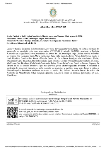 Ata de 03/08/2021