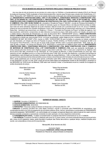 TOMADA DE PREÇOS Nº 004/2021 - ATA DA SESSÃO - JULGAMENTO PROPOSTAS - 09.02.22 - DJE