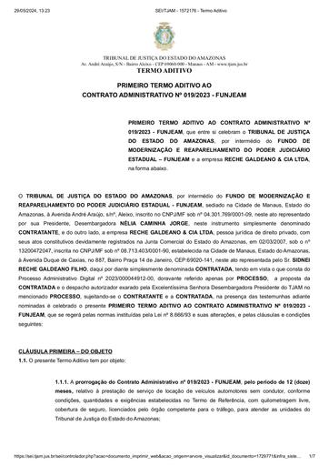 1º TERMO ADITIVO - CT Nº 019.2023 - FUNJEAM x RECHE GALDEANO & CIA LTDA.pdf