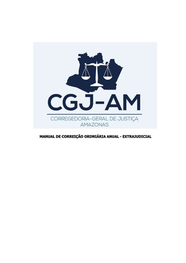 MANUAL DE CORREIÇÃO ORDINÁRIA ANUAL EXTRAJUDICIAL 2022