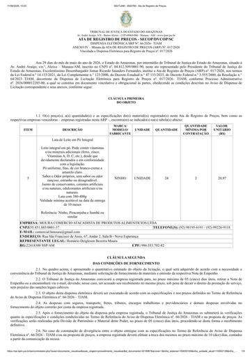 ARP 17/2026 DE 66/2026 - GÊNEROS ALIMENTÍCIOS