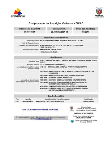 PREGÃO ELETRÔNICO Nº 023/2021 - DOCS. RETIRADOS DO SICAF E SITES - GRAFICA E EDITORA MUNDO - GRUPO 4