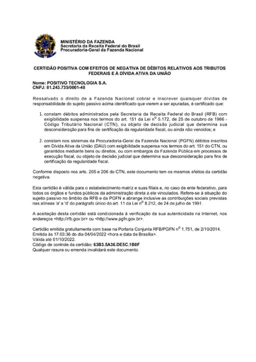 PREGÃO ELETRÔNICO Nº 027/2022 - HABILITAÇÃO - EXTRAÍDOS DO SICAF E SITE - POSITIVO