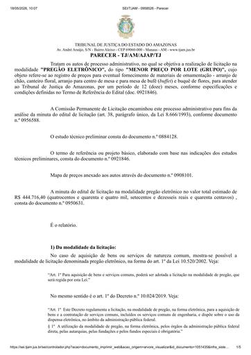 PREGÃO ELETRÔNICO Nº 017/2023 - PARECER E DECISÃO