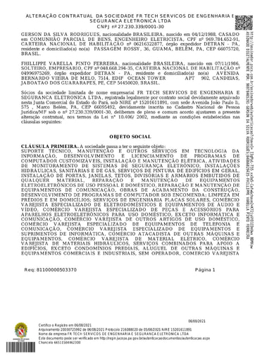 PREGÃO ELETRÔNICO Nº 025/2022 - HABILITAÇÃO - EXTRAÍDOS DO SICAF E SITE - FR TECH