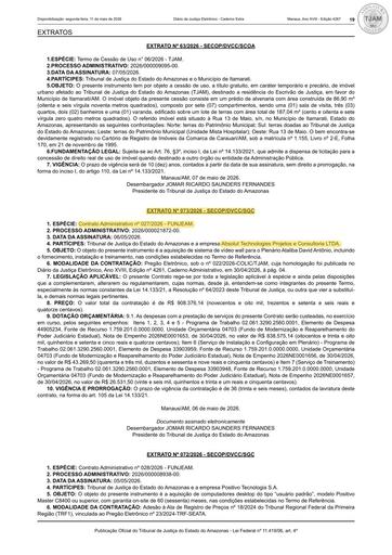 PUBLICAÇÃO DO EXTRATO DO CONTRATO ADMINISTRATIVO Nº 027/2026 - FUNJEAM X ABSOLUT TECHNOLOGIES PROJETOS E CONSULTORIA LTDA