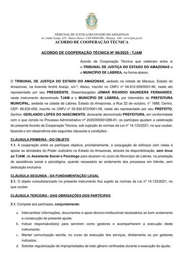 ACORDO DE COOPERAÇÃO TÉCNICA N° 06.2025 - TJAM x MUNICÍPIO DE LÁBREA.pdf