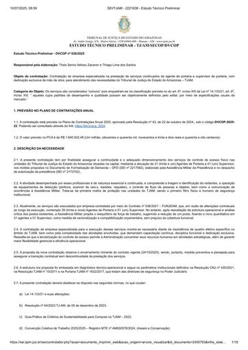 PREGÃO ELETRÔNICO Nº 016/2025 - ESTUDO TÉCNICO PRELIMINAR