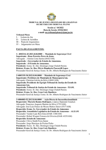 Pauta de 05 04 2022