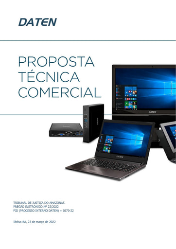 PREGÃO ELETRÔNICO Nº 022/2022 - PROPOSTA - DATEN