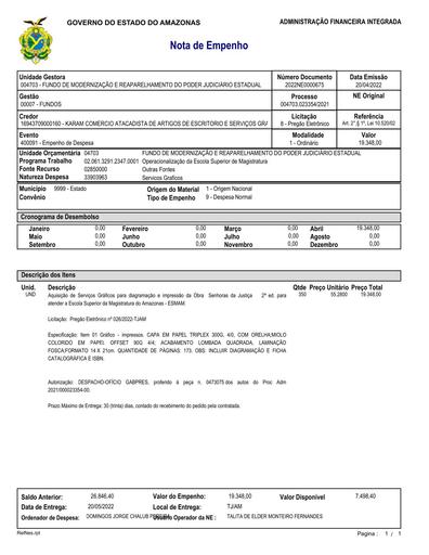 2022NE0000675 - KARAM COMERCIO ATACADISTA DE ARTIGOS DE ESCRITORIO E SERVICOS GRAFICOS