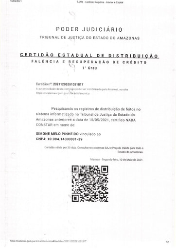 PREGÃO ELETRÔNICO Nº 027/2021 - DOCS. RETIRADOS SICAF E SITES - SIMONE MELO - ITEM 3